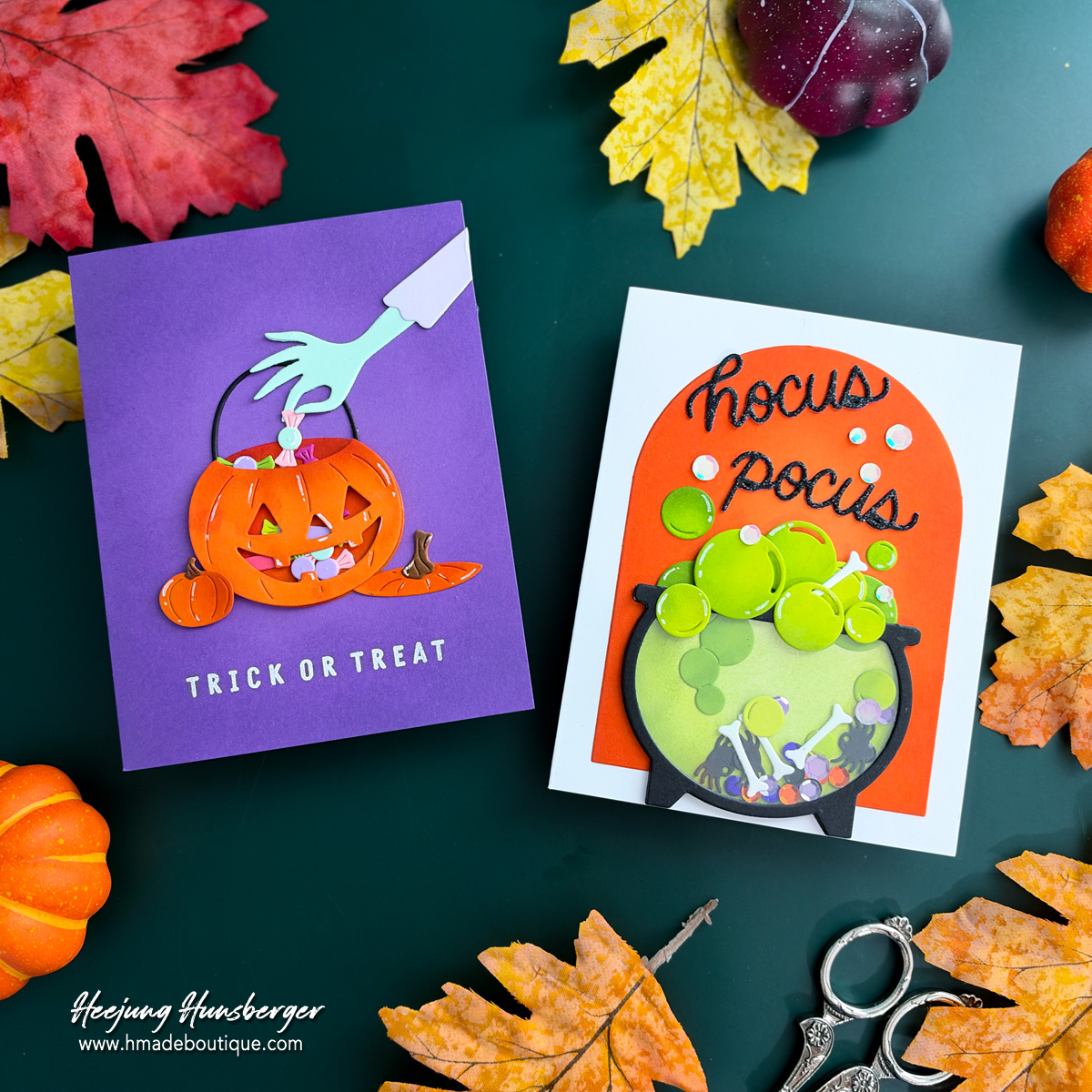 Trick or Treat & Hocus Pocus Cards with Hero Arts September Kit