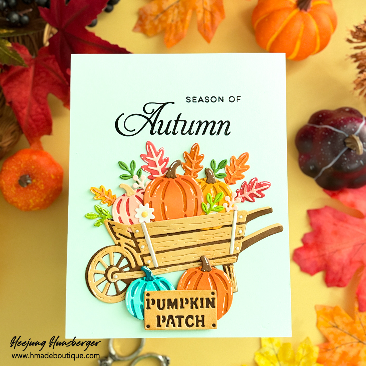 Hero Arts October 2026 My Monthly Hero Kit – Autumn Harvest Wheelbarrow Card